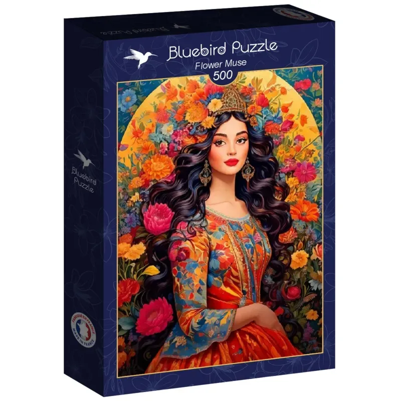 Puzzle Muse en Fleurs - 500 à 999 pièces von Bluebird Puzzle – Schachtel 2 von 2