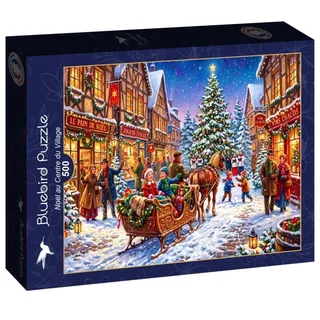 Puzzle Noël au Centre du Village - 500 à 999 pièces van Bluebird Puzzle – doos 2 van 2
