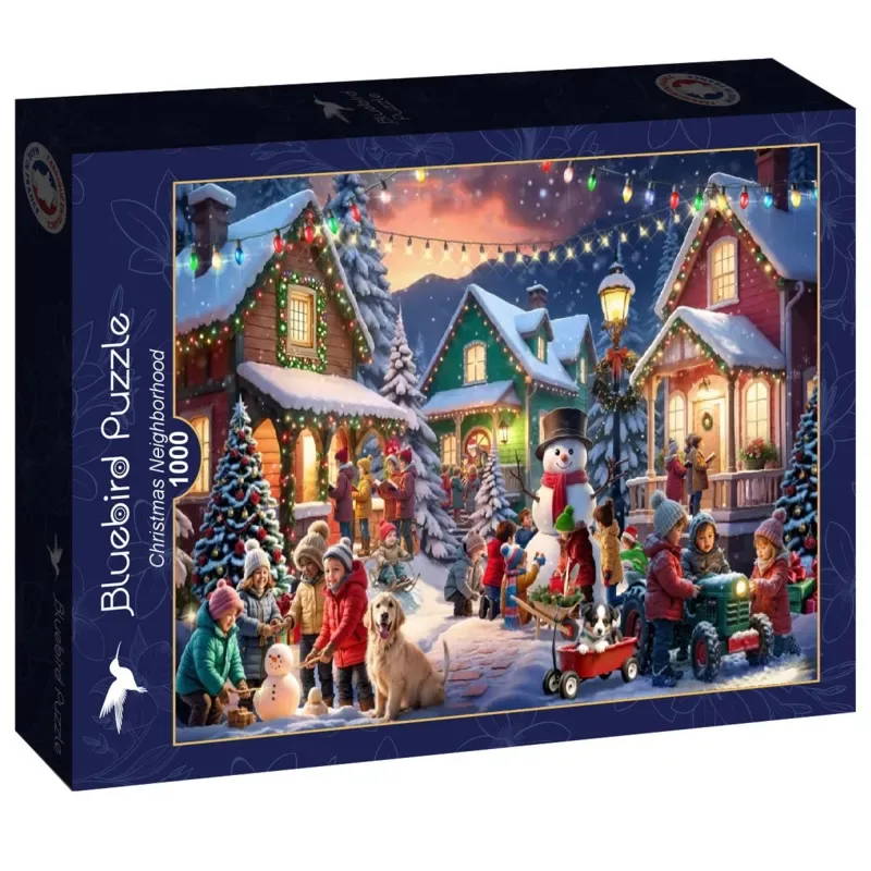Puzzle Noel entre Voisins - 1000 pièces van Bluebird Puzzle – doos 2 van 2