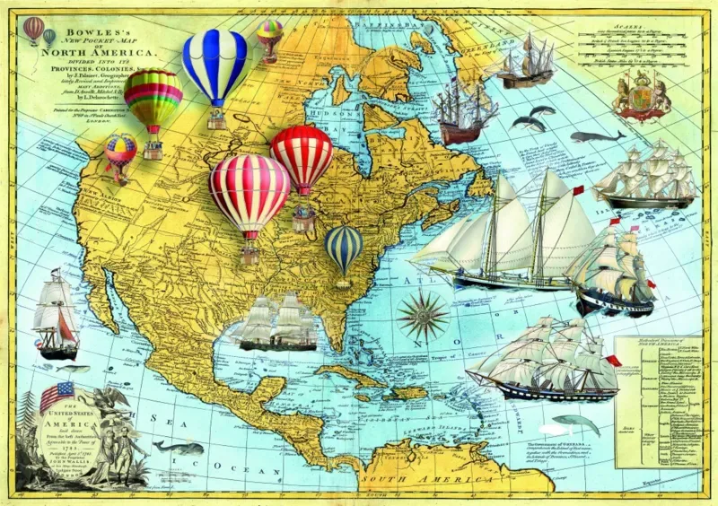 Puzzle North America - 1500 pièces de Bluebird Puzzle – boîte 1 sur 2