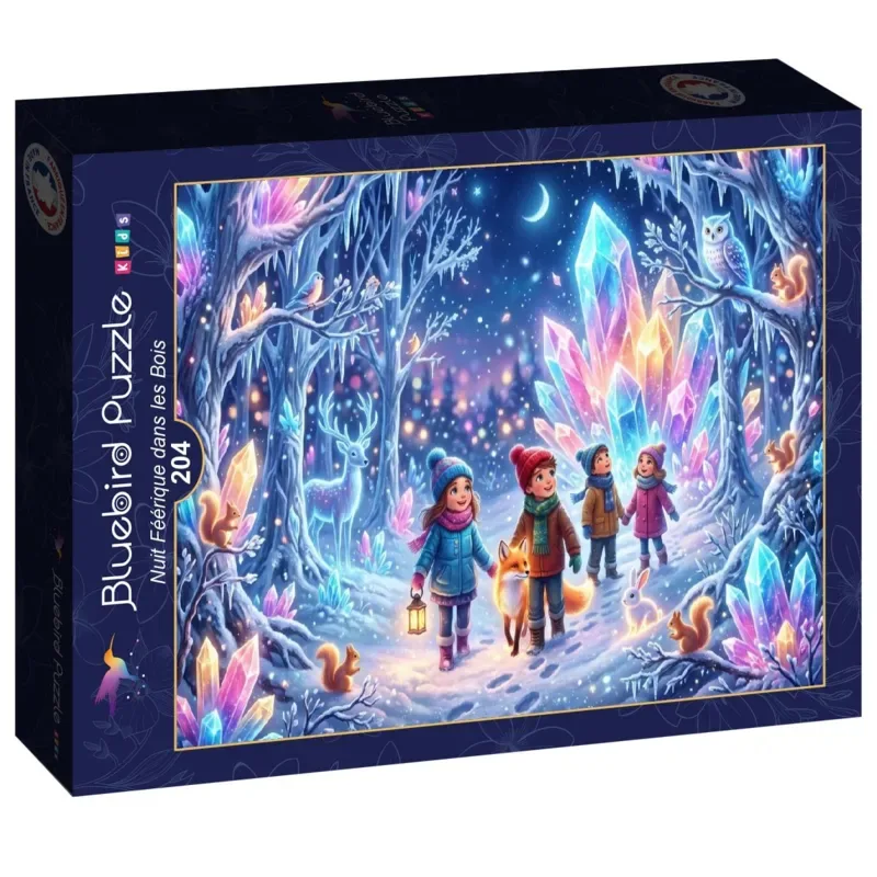 Puzzle Nuit Féérique dans les Bois - 200 à 499 pièces de Bluebird Puzzle – boîte 2 sur 2