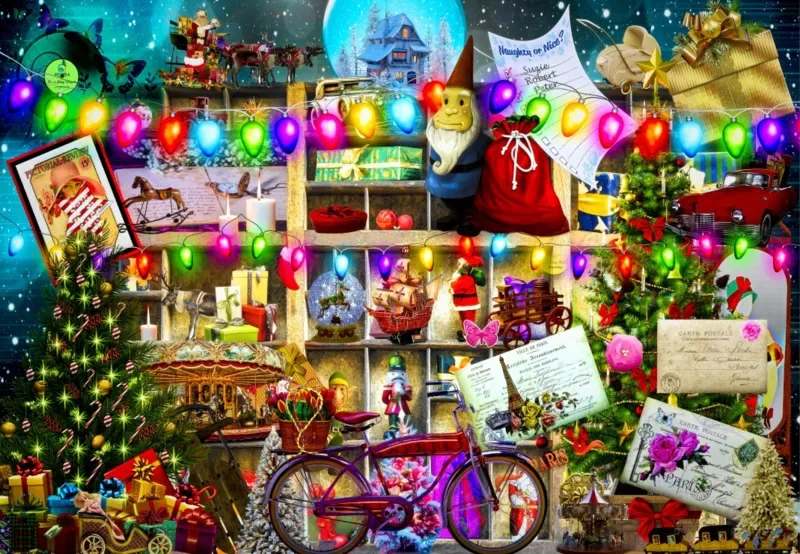 Puzzle On Santa's Nice List - 1000 pièces de Bluebird Puzzle – boîte