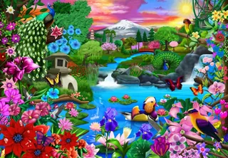 Puzzle Oriental Paradise - 1000 pièces de Bluebird Puzzle – boîte 1 sur 2
