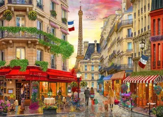Puzzle Paris Rendez-vous - 500 à 999 pièces van Bluebird Puzzle – doos 1 van 2