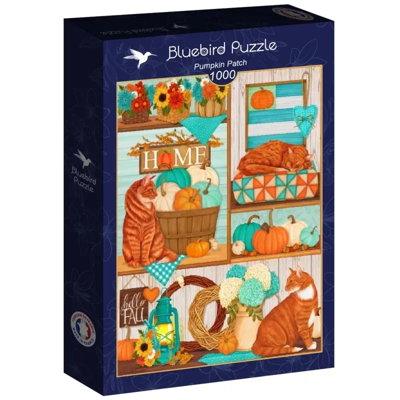 Puzzle Patchwork de Citrouilles - 1000 pièces de Bluebird Puzzle – boîte 2 sur 2
