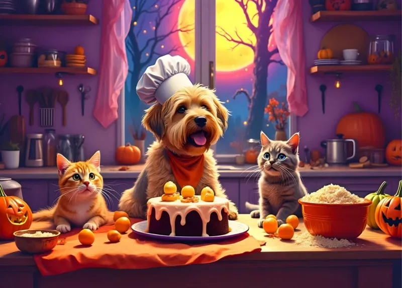 Puzzle Pâtisserie pour Halloween - 200 à 499 pièces de Bluebird Puzzle – boîte 1 sur 2