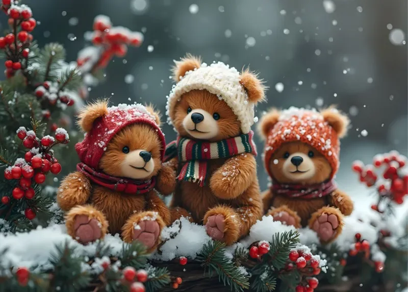 Puzzle Petits Oursons sous la Neige - 200 à 499 pièces from Bluebird Puzzle – box