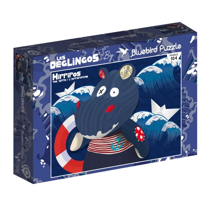 Puzzle Pièces XXL - Les Déglingos - Hippipos - 100 à 149 pièces de Bluebird Puzzle – boîte 2 sur 2