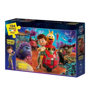 Puzzle Pièces XXL - TERRA WILLY - Unexplored Planet - 100 à 149 pièces van Bluebird Puzzle – doos 2 van 2