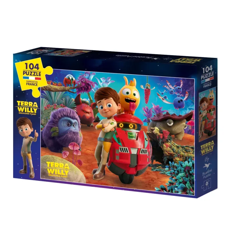 Puzzle Pièces XXL - TERRA WILLY - Unexplored Planet - 100 à 149 pièces van Bluebird Puzzle – doos 2 van 2