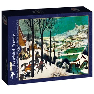 Puzzle Pieter Bruegel the Elder - Hunters in the Snow (Winter), 1565 - 1000 pièces van Bluebird Puzzle – doos 2 van 2
