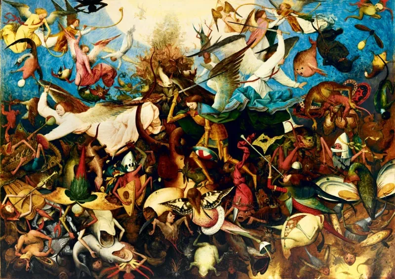 Puzzle Pieter Bruegel the Elder - The Fall of the Rebel Angels, 1562 - 1000 pièces de Bluebird Puzzle – boîte 1 sur 2