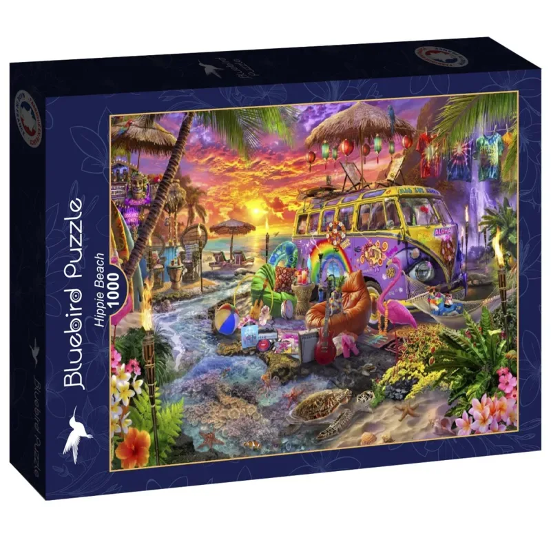 Puzzle Plage Hippie - 1000 pièces from Bluebird Puzzle – box 2 of 2