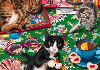 Puzzle Puzzle Cats - 1000 pièces de Bluebird Puzzle – boîte 1 sur 2