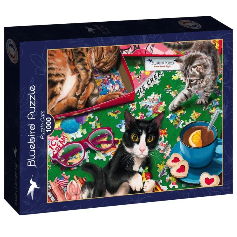 Puzzle Puzzle Cats - 1000 pièces de Bluebird Puzzle – boîte 2 sur 2