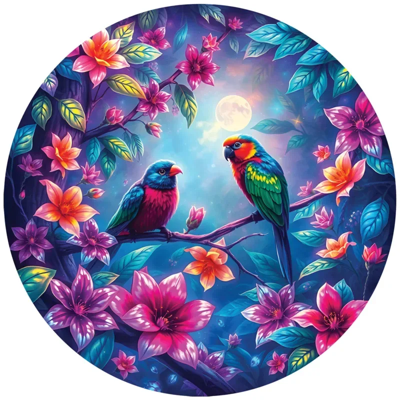 Puzzle Puzzle Rond - Les Loups Blancs - 500 à 999 pièces van Bluebird Puzzle – doos 1 van 2