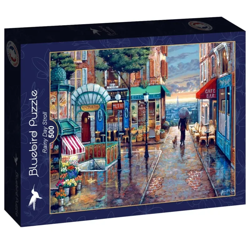 Puzzle Rainy Day Stroll - 500 à 999 pièces from Bluebird Puzzle – box 2 of 2