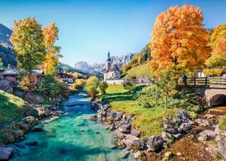 Puzzle Ramsau en Automne - 500 à 999 pièces de Bluebird Puzzle – boîte 1 sur 2