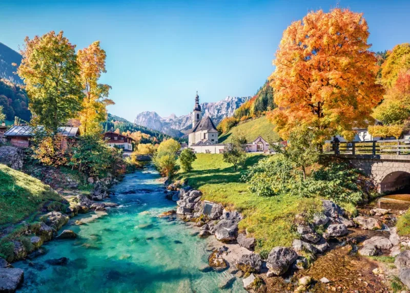 Puzzle Ramsau en Automne - 500 à 999 pièces de Bluebird Puzzle – boîte 1 sur 2