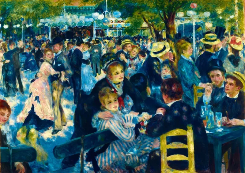Puzzle Renoir - Dance at Le Moulin de la Galette, 1876 - 1000 pièces von Bluebird Puzzle – Schachtel
