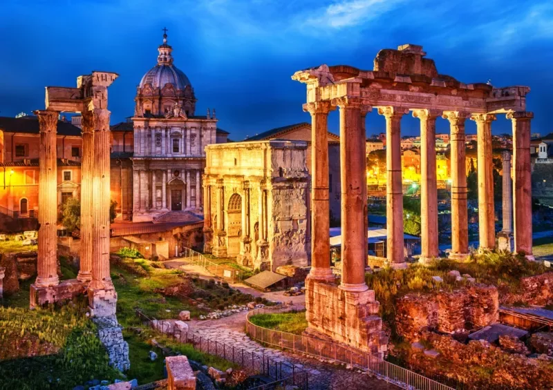 Puzzle Roman Forum - 1000 pièces de Bluebird Puzzle – boîte