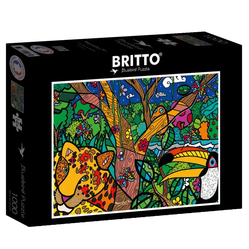 Puzzle Romero Britto - Amazon - 1000 pièces van Bluebird Puzzle – doos 2 van 2