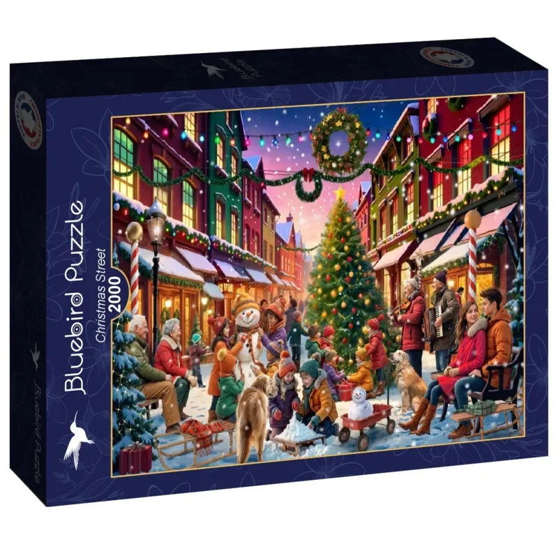 Puzzle Rue de Noël - 2000 pièces from Bluebird Puzzle – box 2 of 2