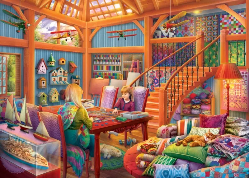 Puzzle Salle de Jeu - 500 à 999 pièces de Bluebird Puzzle – boîte 1 sur 2
