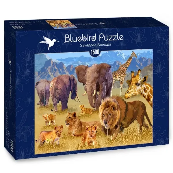 Puzzle Savannah Animals - 1500 pièces from Bluebird Puzzle – box 2 of 2