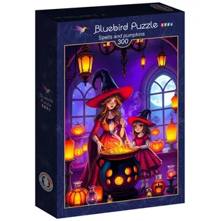 Puzzle Sortilèges et Citrouilles - 200 à 499 pièces van Bluebird Puzzle – doos 2 van 2