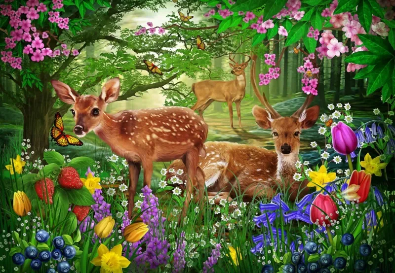 Puzzle Spirit of Spring - 1000 pièces de Bluebird Puzzle – boîte 1 sur 2