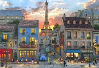 Puzzle Streets of Paris - 1000 pièces van Bluebird Puzzle – doos 1 van 2