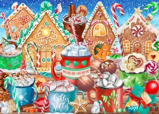 Puzzle Sucres d'Orge et Cacao - 500 à 999 pièces de Bluebird Puzzle – boîte 1 sur 2
