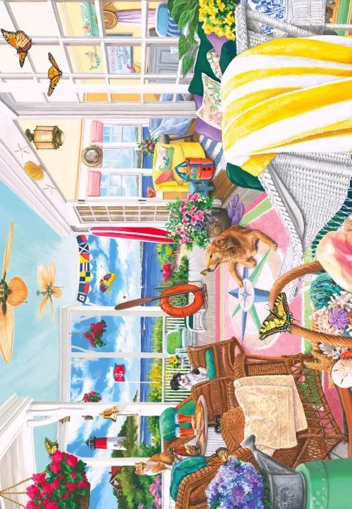 Puzzle Summer Porch - 1000 pièces de Bluebird Puzzle – boîte