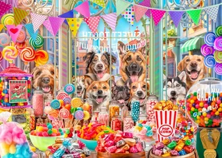 Puzzle Sweet Tooth Candy - 500 à 999 pièces von Bluebird Puzzle – Schachtel 1 von 2