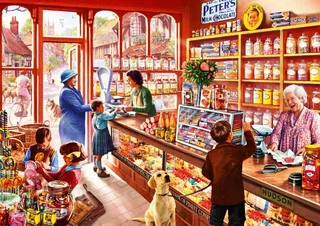 Puzzle Sweetshop - 1000 pièces van Bluebird Puzzle – doos 1 van 2