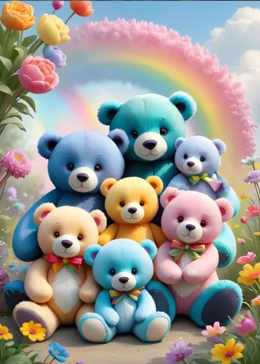 Puzzle Teddy Bears - 200 à 499 pièces van Bluebird Puzzle – doos