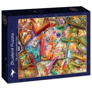 Puzzle The Junk Journaler's Desk - 500 à 999 pièces van Bluebird Puzzle – doos 2 van 2