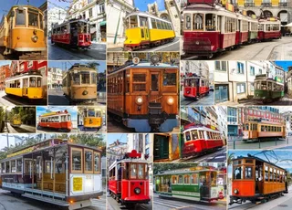 Puzzle Tour du Monde en Tramways - 1500 pièces de Bluebird Puzzle – boîte 1 sur 2