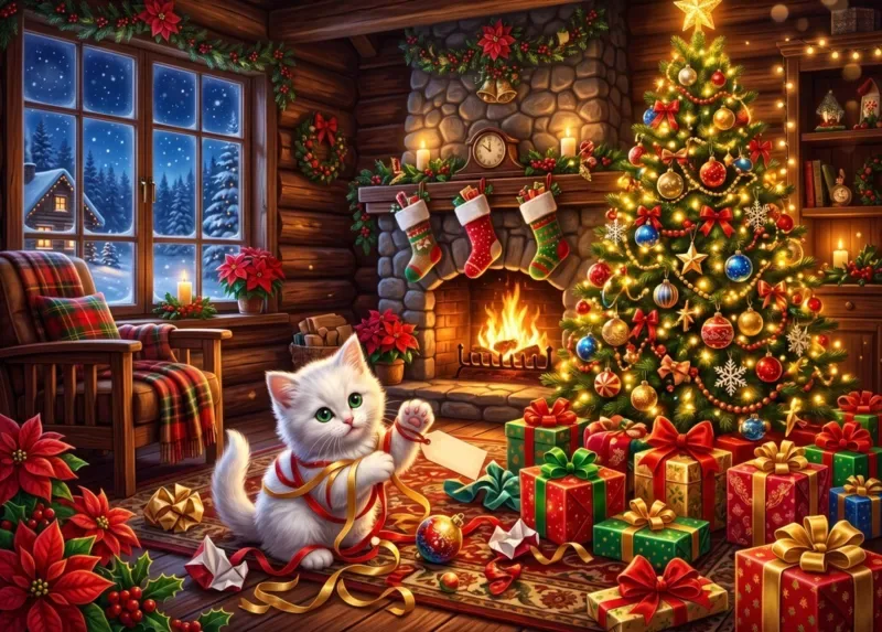 Puzzle Un Noël tout en Douceur - 200 à 499 pièces de Bluebird Puzzle – boîte