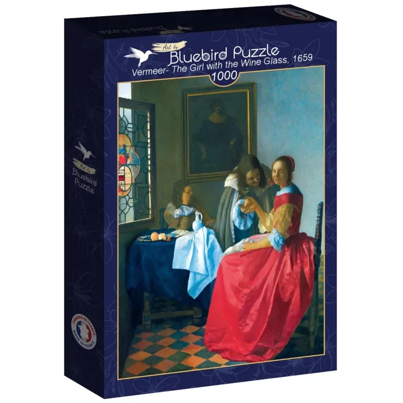 Puzzle Vermeer- The Girl with the Wine Glass, 1659 - 1000 pièces de Bluebird Puzzle – boîte 2 sur 2
