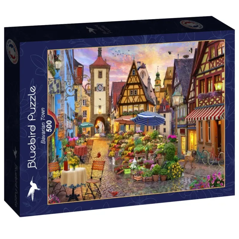 Puzzle Ville Bavaroise - 500 à 999 pièces van Bluebird Puzzle – doos 2 van 2