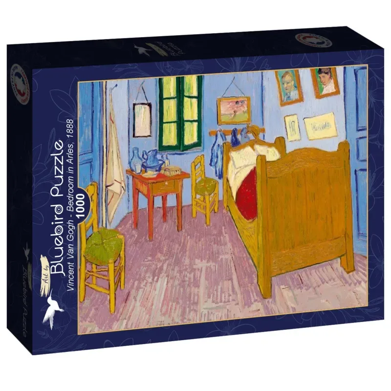 Puzzle Vincent Van Gogh - Bedroom in Arles, 1888 - 1000 pièces de Bluebird Puzzle – boîte 2 sur 2