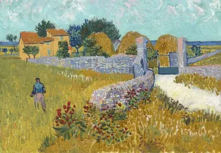 Puzzle Vincent Van Gogh - Ferme en provence - 1000 pièces van Bluebird Puzzle – doos 1 van 2