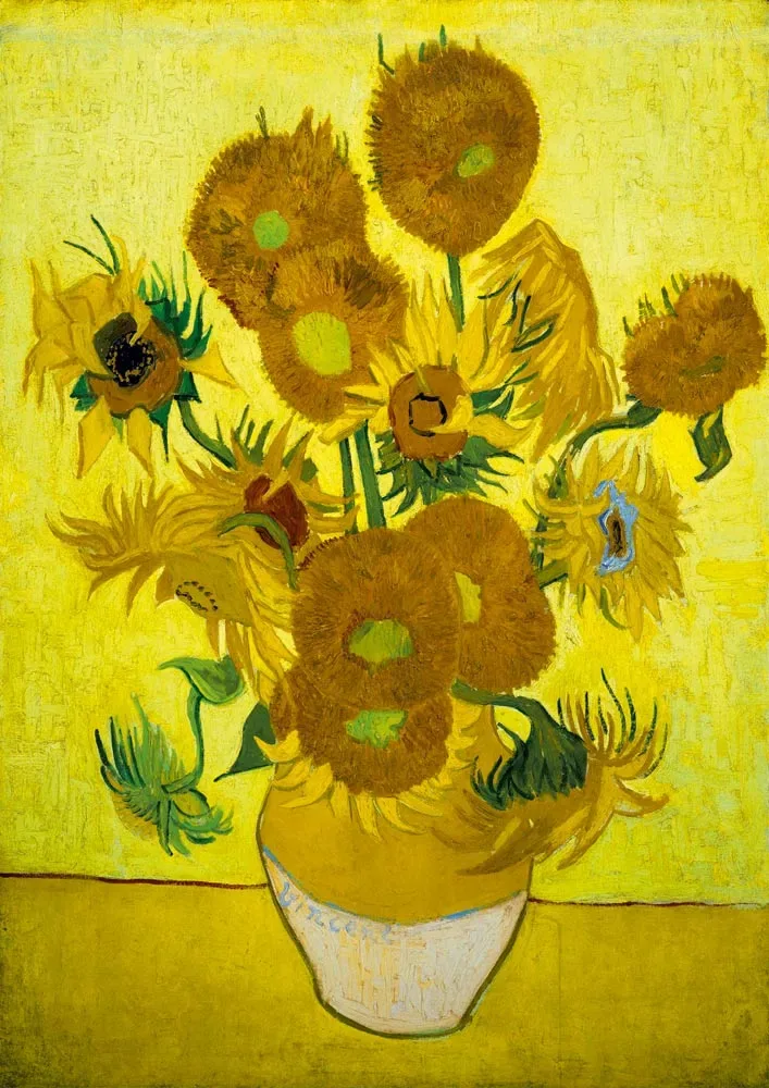 Puzzle Vincent Van Gogh - Sunflowers, 1889 - 1000 pièces von Bluebird Puzzle – Schachtel