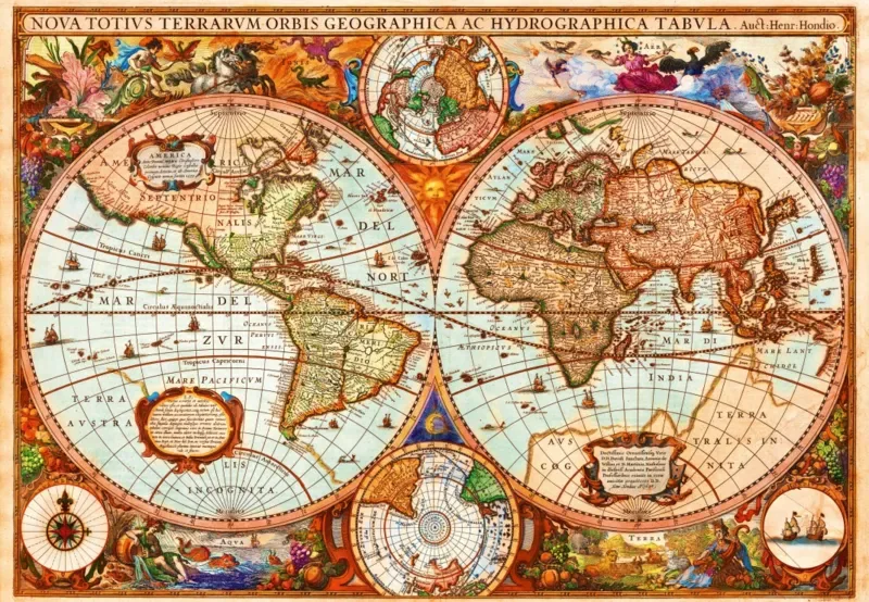 Puzzle Vintage Map - 1000 pièces de Bluebird Puzzle – boîte