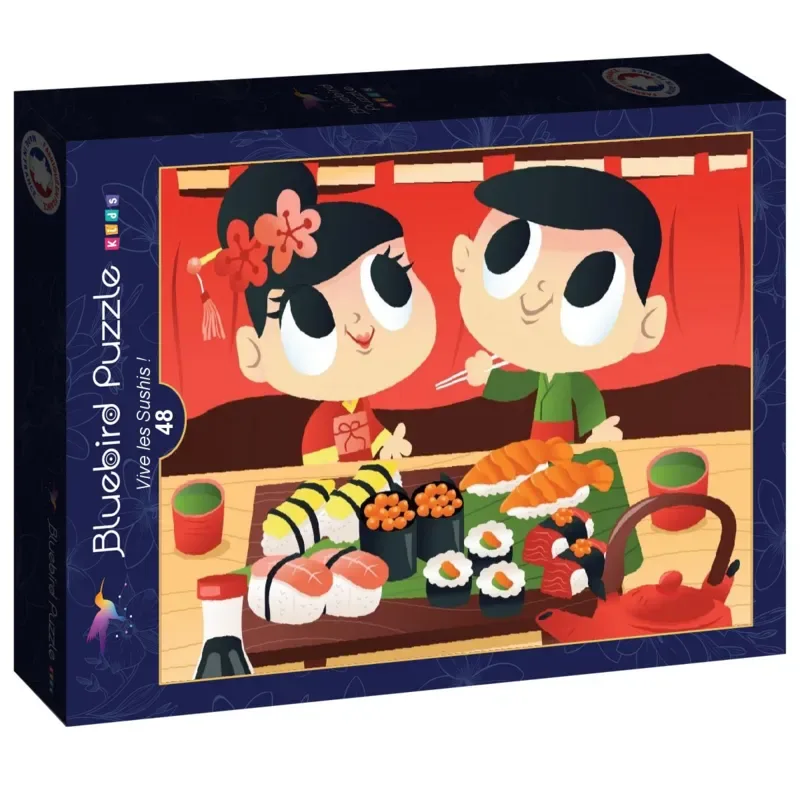 Puzzle Vive les Sushis ! - 26 à 50 pièces von Bluebird Puzzle – Schachtel 2 von 2