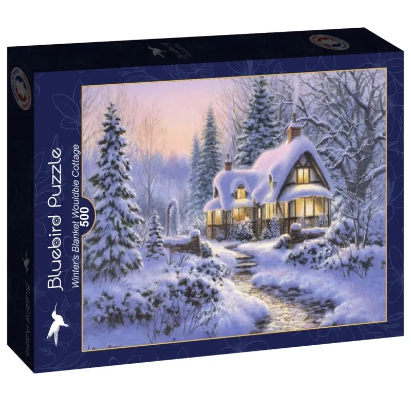 Puzzle Winter's Blanket Wouldbie Cottage - 500 à 999 pièces from Bluebird Puzzle – box 2 of 2