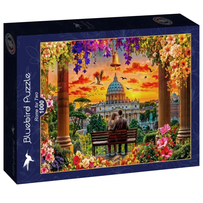 Rome for Two Puzzel 1000 Stukjes de Bluebird Puzzle, édition Vert – boîte 2 sur 2