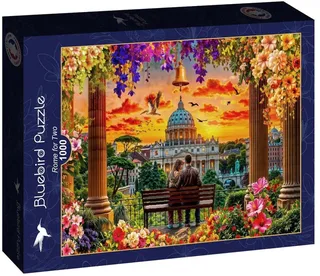 Rome for Two Puzzel 1000 Stukjes de Bluebird Puzzle, édition Vert – boîte 1 sur 2